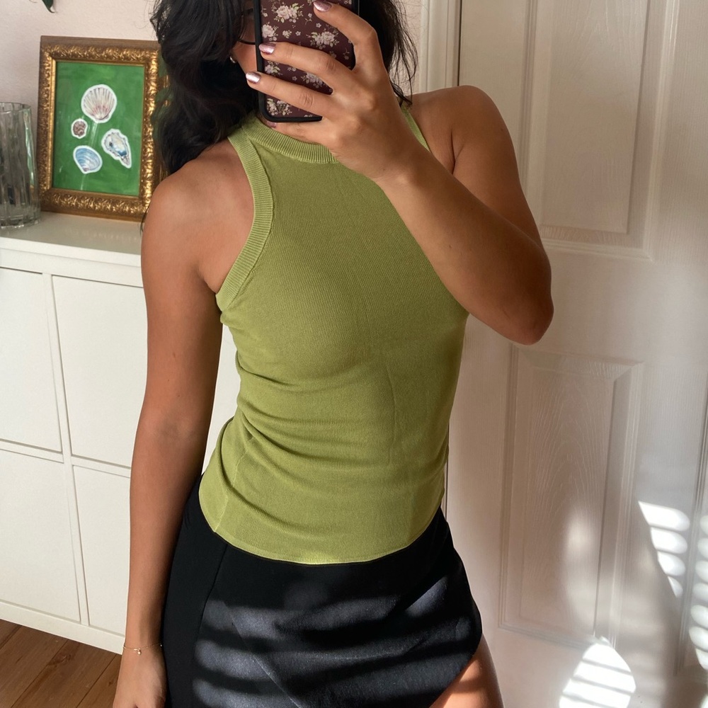 Zara green tank